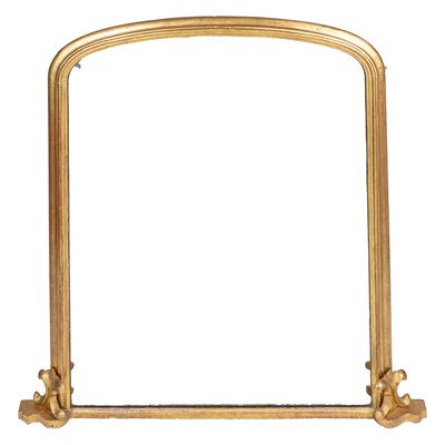 Lot 382 - An antique overmantel mirror