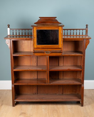 Lot 368 - A Victorian walnut bookcase