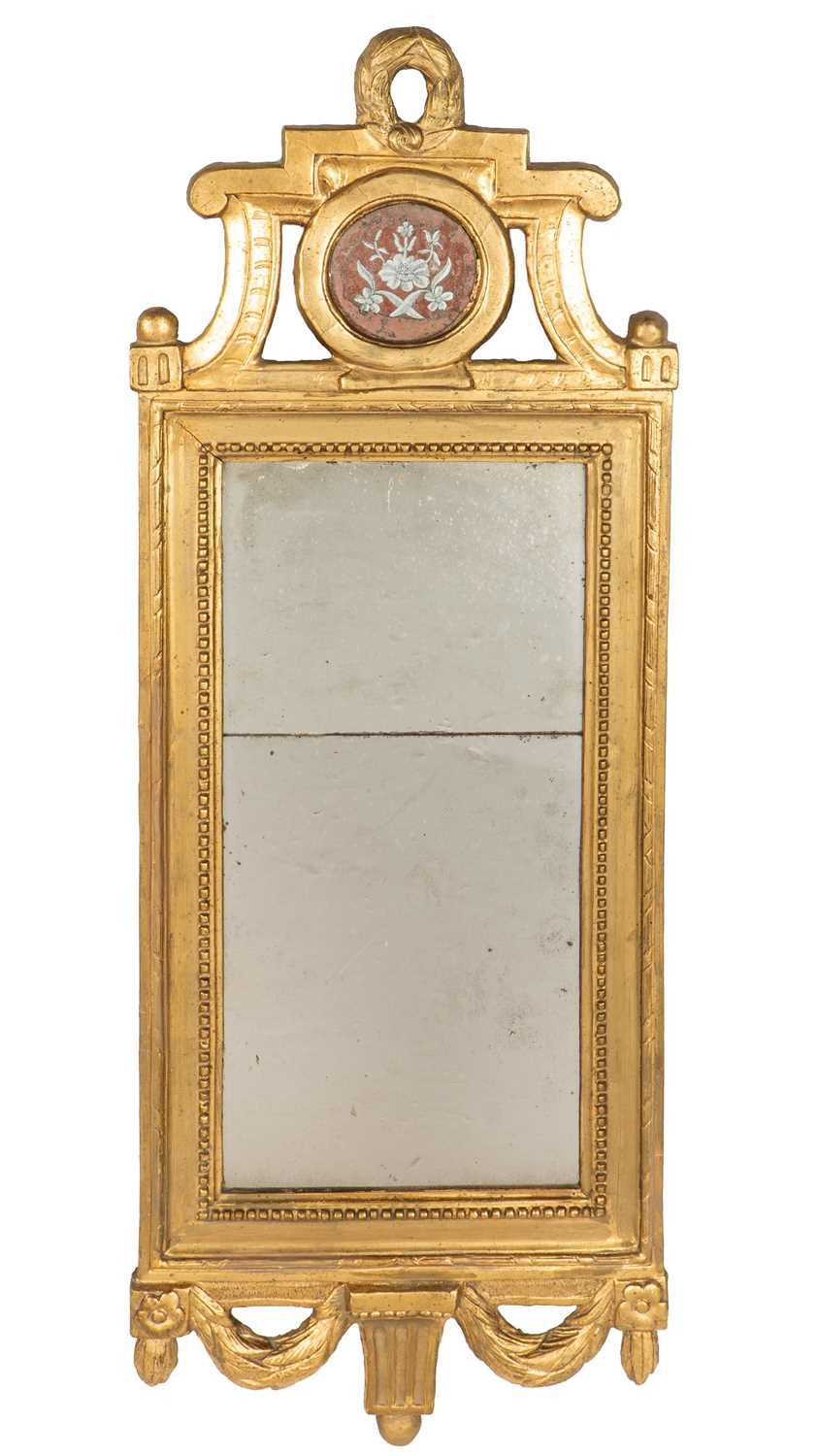 Lot 79 - A 19th century Continental gilt wall mirror