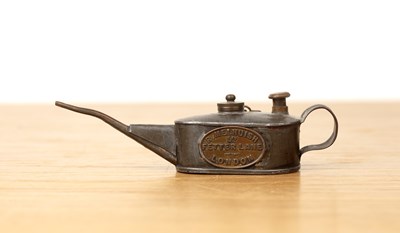Lot 267 - Small oil can by R D Melhuish Ltd 19th/early...