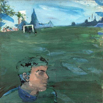 Lot 91 - Michael Wishart (1928-1996) Football in the...