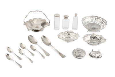 Lot 186 - Two George II silver Hanoverian pattern table...