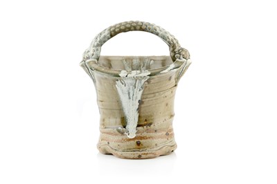 Lot 609 - Takeshi Yasuda (b.1943) Bucket green ash glaze...