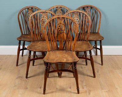 Lot 1040 - A group of six 19th century Windsor chairs by Robert Prior