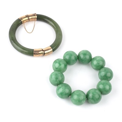 Lot 486 - Two bracelets Chinese, 20th Century one a...