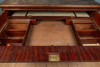 Lot 69 - A George III mahogany architect's desk, almost certainly by Gillows