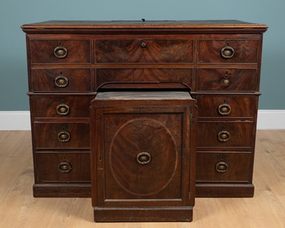 Lot 69 - A George III mahogany architect's desk, almost certainly by Gillows