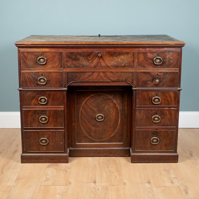 Lot 69 - A George III mahogany architect's desk, almost certainly by Gillows