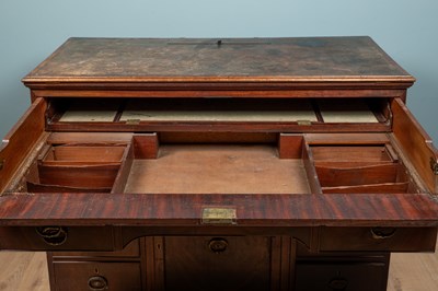 Lot 69 - A George III mahogany architect's desk, almost certainly by Gillows