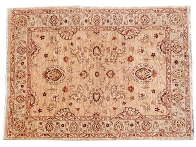Lot 1286 - A collection of five modern Afghan Ziegler rugs