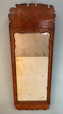 Lot 515 - A George II walnut-framed pier glass or wall mirror