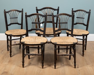 Lot 180 - A set of five early 20th century Rosetti chairs