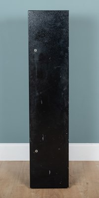 Lot 1514 - A black painted steel gun cabinet