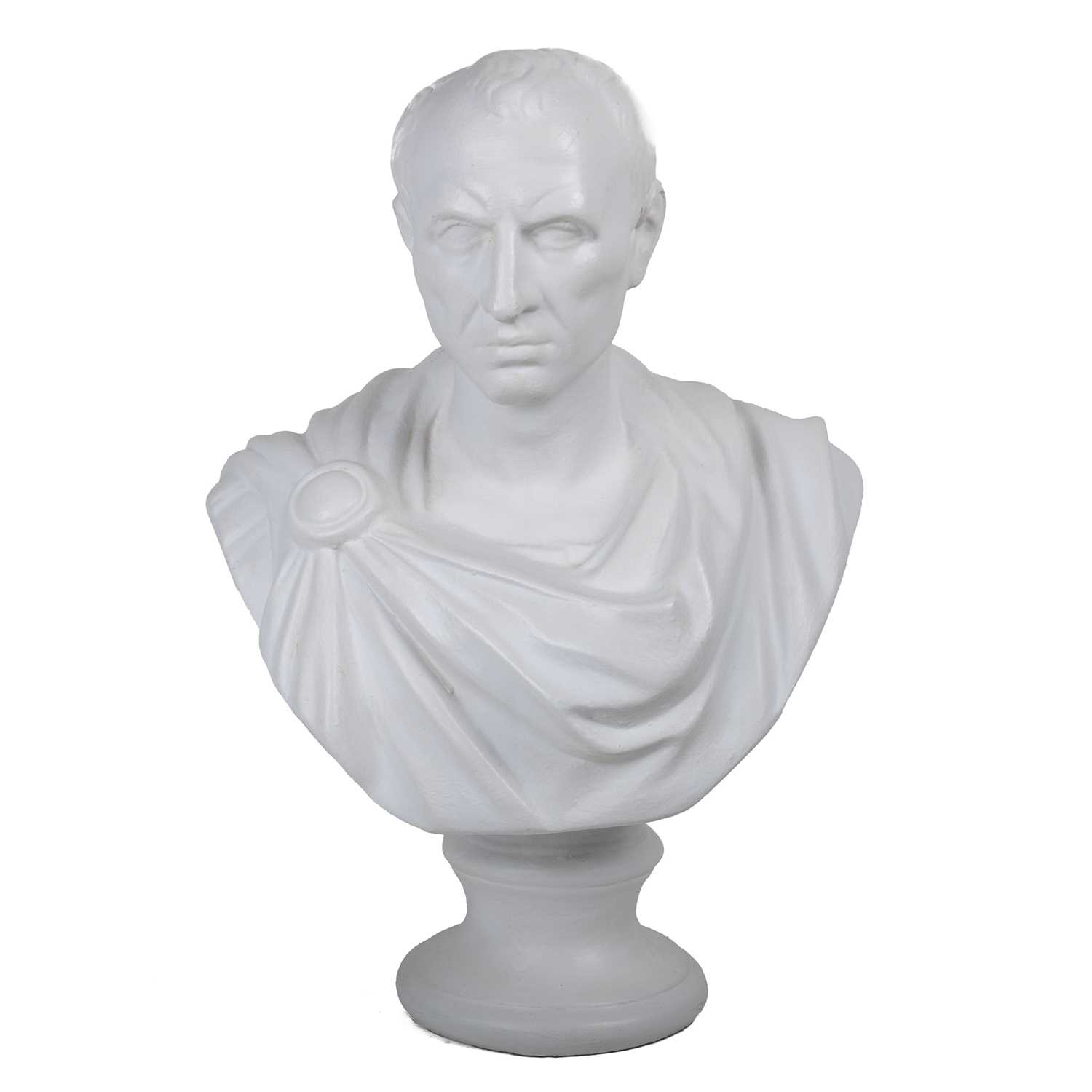 Lot 41 - A plaster bust of Julius Caesar