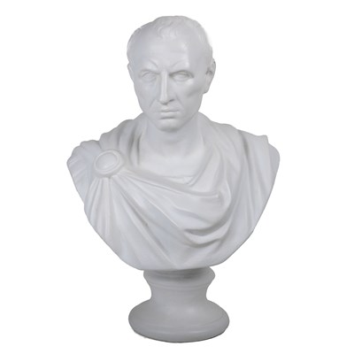 Lot 41 - A plaster bust of Julius Caesar