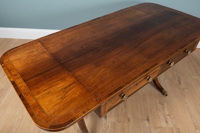 Lot 11 - A George III rosewood sofa table