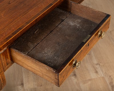 Lot 11 - A George III rosewood sofa table