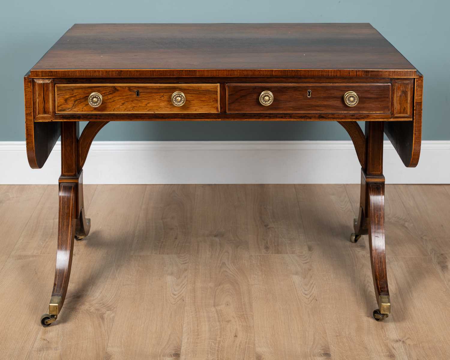 Lot 11 - A George III rosewood sofa table