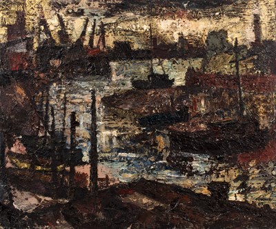 Lot 73 - Ernst Eisenmayer (1920-2018) London Docks,...