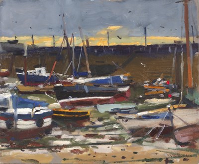 Lot 166 - Ken Howard (1932-2022) Low Water, Mousehole...