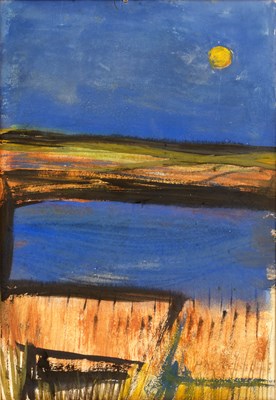 Lot 171 - Margo Maeckelberghe (1932-2014) Moon in Blue...