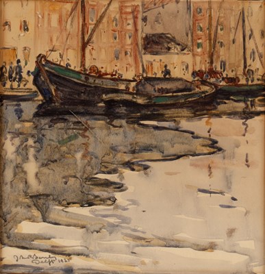 Lot 159 - John Mallard Bromley (1858-1939) Delft, 1927...