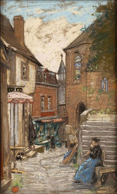 Lot 134 - Nico Jungmann (1872-1935) Narrow Street Scene...
