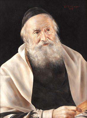 Lot 318 - Otto Eichinger (1922-2004) 'An Old Rabbi',...