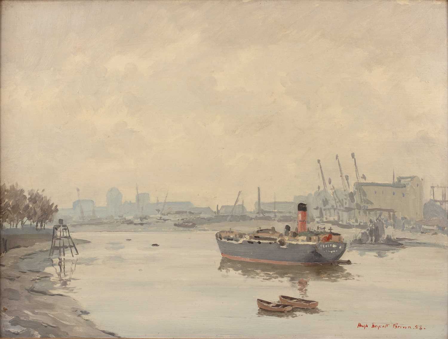 Lot 79 - Hugh Boycott-Brown (1909-1990) Thames near...