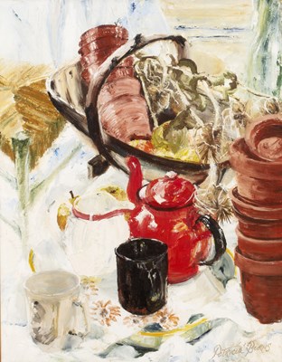Lot 253 - Patricia Burns (Contemporary) The Red Teapot...