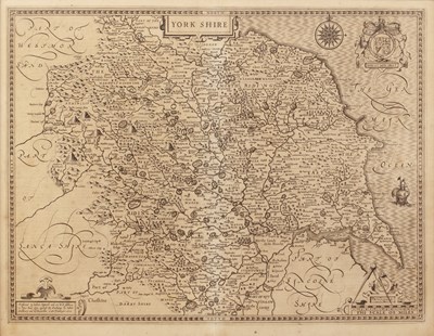 Lot 529 - John Speed, “Yorkshire”,engraving, Sudbury and...