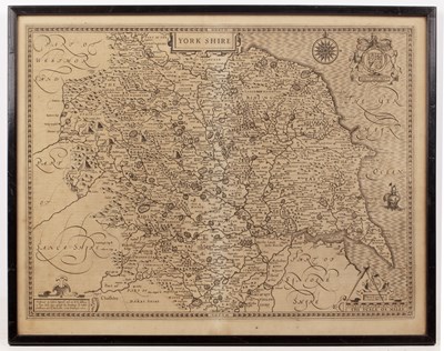 Lot 529 - John Speed, “Yorkshire”,engraving, Sudbury and...