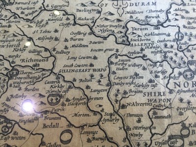 Lot 529 - John Speed, “Yorkshire”,engraving, Sudbury and...