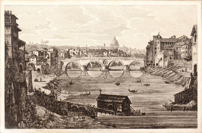 Lot 530 - Luigi Rossini, “Veduta dell’Antico Ponte...