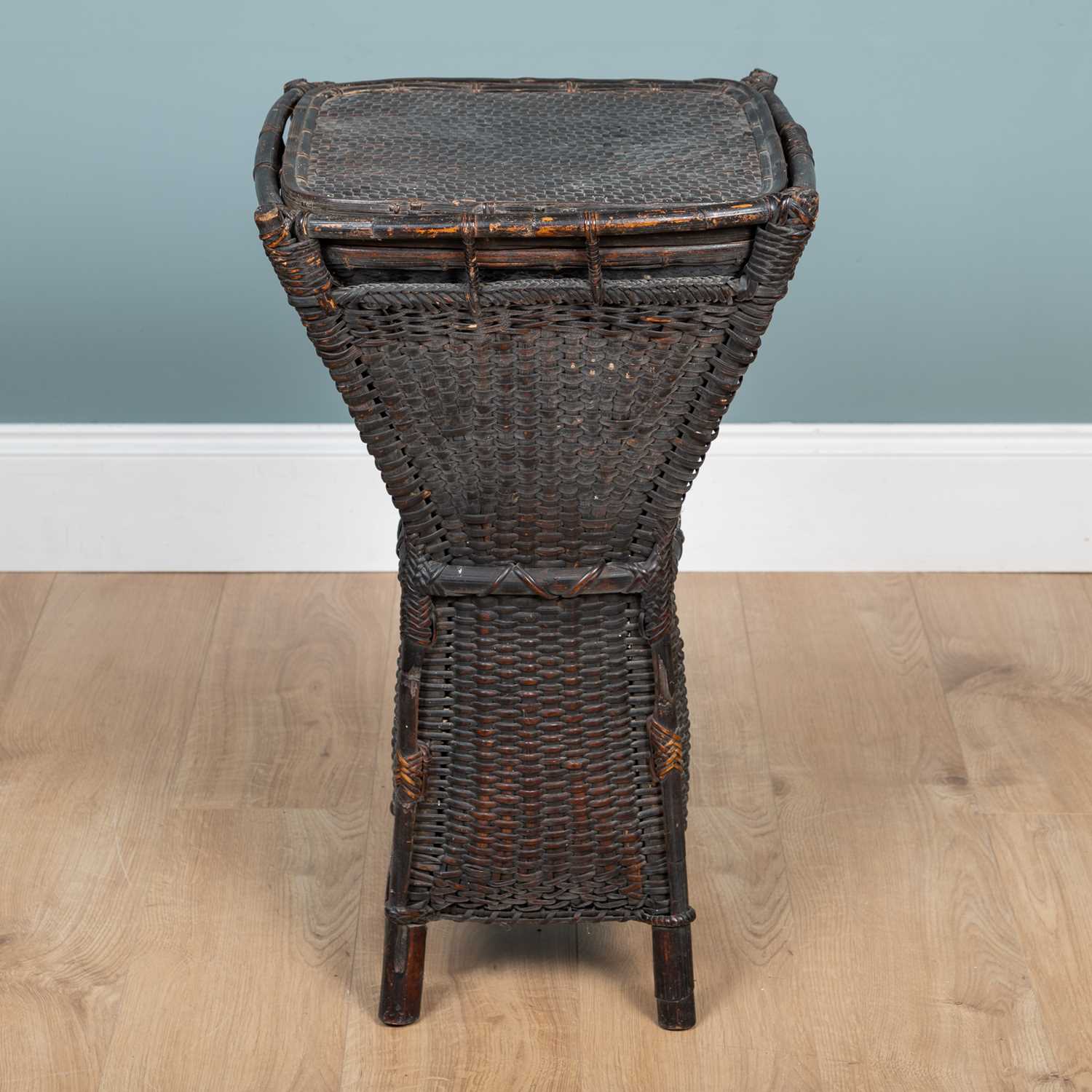 Lot 1096 - A Vietnamese rattan standing basket