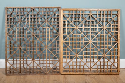 Lot 265 - Two antique Chinese fretwork panels