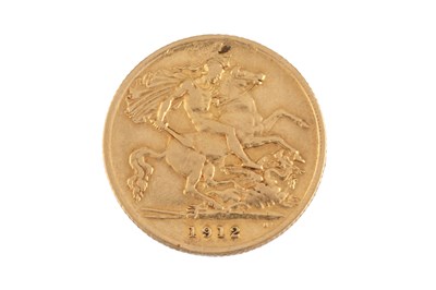 Lot 95 - A George V half sovereign, dated 1912