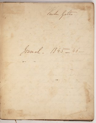 Lot 581 - A 19th century Manuscript Journal or Scrapbook...