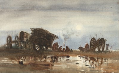 Lot 131 - G.D. Paulraj (Indian, 1914-1979) watercolour...
