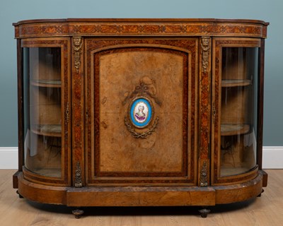 Lot 511 - A Victorian walnut credenza