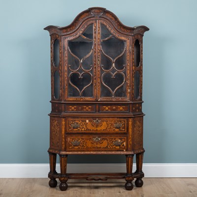 Lot 3 - A Dutch marquetry side cabinet