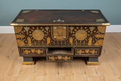 Lot 483 - A Zanzibar chest