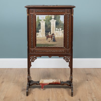Lot 32 - A continental, possibly Viennese, ladies' writing desk come dressing table