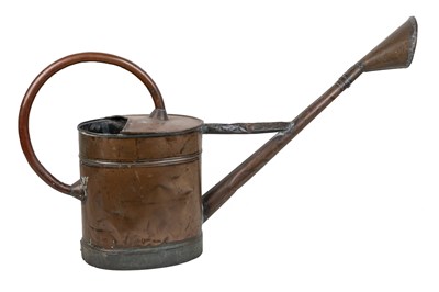 Lot 1320 - An antique copper watering can
