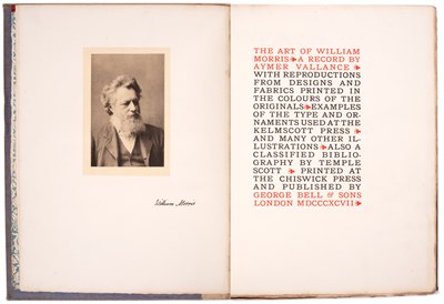 Lot 641 - VALLANCE (AYMER) The Art of William Morris, A...