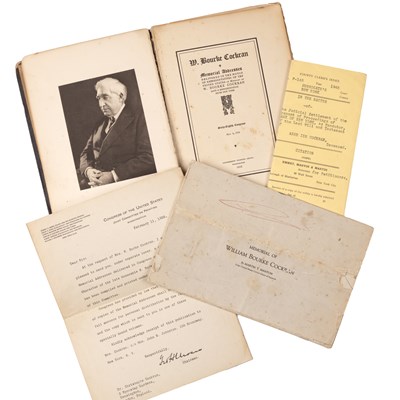 Lot 678 - WILLIAM BOURKE COCKRAN (1854 - 1923) Irish...