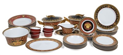 Lot 111 - A Rosenthal for Versace Medusa dinner service for six