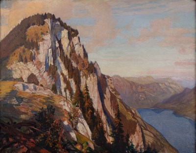 Lot George Spencer Watson (1869-1934) 'Landscape...