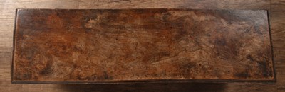 Lot 22 - Elm coffer 18th Century and later, standing on...