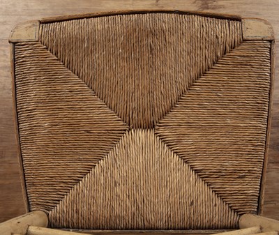 Lot Painted faux bamboo chair Regency, with...